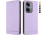 Custodia Per Oppo K11 5G, Custodia Retro In Finto Cuoio Flip Con Supporto E Slot Per Carte Purple