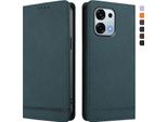 Custodia Per Oppo A6 Pro 5G/Oppo A6 Pro 4G, Custodia Retro In Finto Cuoio Flip Con Supporto E Slot Per Carte Verde