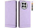 Custodia Per Oneplus 13, Custodia Retro In Finto Cuoio Con Supporto E Slot Per Carte Di Credito Viola