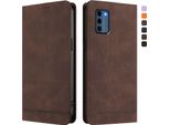 Custodia Per Nokia C300, Flip Case In Finto Cuoio Retrò Con Supporto E Slot Per Carte Di Credito Marrone