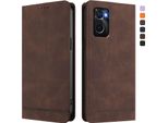Custodia Per Oppo A36/Oppo A76/Oppo A96/Oppo K10 4G, Retro Custodia Flip In Finto Cuoio Con Supporto E Slot Per Carte Brown