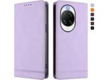 Custodia Per Huawei Nova 14 Ultra, Custodia Retro In Finto Cuoio Con Supporto E Slot Per Carte Di Credito Viola