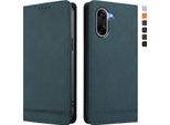 Custodia Per Oneplus Nord CE5, Custodia Retro In Finto Cuoio Con Supporto E Slot Per Schede Verde