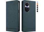 Custodia Per Oppo Reno10 /Reno10 Pro 5G, Retro Custodia In Finto Cuoio Flip Con Supporto E Slot Per Carte Verde