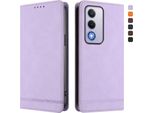 Custodia Per Oppo A80 5G, Custodia Retro In Finto Cuoio Con Supporto E Slot Per Carte Purple