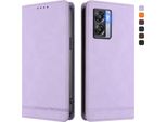 Custodia Per Oppo K10 5G, Custodia Retro In Finto Cuoio Con Supporto E Slot Per Carte Di Credito Viola