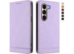 Custodia Per Itel A95, Custodia Retro In Finto Cuoio Flip Con Supporto E Slot Per Carte Purple