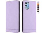 Custodia Per Oneplus 8T /Oneplus 9R, Custodia Retro In Finto Cuoio Con Supporto E Slot Per Carte Di Credito Viola