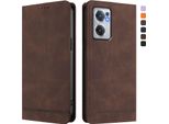 Custodia Per Oneplus Nord Ce 2 5G, Custodia Retro In Finto Cuoio Flip Con Supporto E Slot Per Schede Marrone
