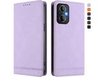 Custodia Per Oneplus Nord N20 5G, Custodia Retro In Finto Cuoio Flip Con Supporto E Slot Per Carte Purple