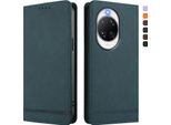 Custodia Per Huawei Nova 14 Pro, Custodia Retro In Finto Cuoio Con Supporto E Slot Per Schede Verde