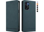 Custodia Per Oppo A36/Oppo A76/Oppo A96/Oppo K10 4G, Retro Custodia Flip In Finto Cuoio Con Supporto E Slot Per Carte Di Credito Verde