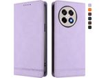 Custodia Per Oneplus 13R, Custodia Retro In Finto Cuoio Con Supporto E Slot Per Carte Di Credito Viola