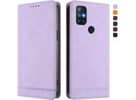 Custodia Per Oneplus Nord N10 5G, Retro Custodia Flip In Finto Cuoio Con Supporto E Slot Per Carte Purple