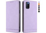 Custodia Per Oppo A72 / A92 / A72 4G, Custodia Retro In Finto Cuoio Con Supporto E Slot Per Carte Purple