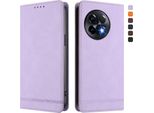Custodia Per Oneplus 11R, Custodia Retro In Finto Cuoio Con Supporto E Slot Per Carte Di Credito Viola
