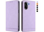 Custodia Per Oneplus Nord CE5, Custodia Retro In Finto Cuoio Con Supporto E Slot Per Carte Purple