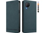 Custodia Per Huawei P40 Lite, Custodia Retro In Finto Cuoio Con Supporto E Slot Per Carte Verde
