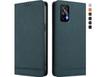 Custodia Per Realme Gt 5G/Realme Gt Neo, Custodia Flip In Finto Cuoio Retrò Con Supporto E Slot Per Carte Verde