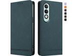 Custodia Per Oppo K12X 5G, Custodia Retro In Finto Cuoio Flip Con Supporto E Slot Per Carte Verde