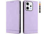 Custodia Per Oppo Reno14 Pro 5G, Custodia Retro In Finto Cuoio Con Supporto E Slot Per Carte Purple