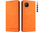 Custodia Per Huawei P40 Lite, Custodia Retro In Finto Cuoio Con Supporto E Slot Per Carte Di Credito Arancione