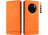 Custodia Per Realme Narzo 80 Pro, Custodia Retro In Finto Cuoio Con Supporto E Slot Per Carte Di Credito Arancione