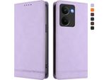 Custodia Per Realme P3 Ultra, Custodia Retro In Finto Cuoio Con Supporto E Slot Per Carte Purple