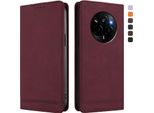 Custodia Per Realme Narzo 80 Pro, Custodia Retro In Finto Cuoio Con Supporto E Slot Per Carte Di Credito Rosso