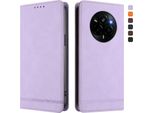 Custodia Per Realme Narzo 80 Pro, Custodia Retro In Finto Cuoio Flip Con Supporto E Slot Per Carte Di Credito Viola