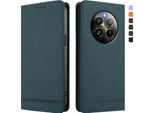 Custodia Per Realme 13 4G, Custodia Retro In Finto Cuoio Con Supporto E Slot Per Carte Di Credito Verde