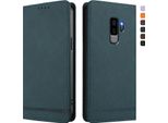 Custodia Per Samsung Galaxy S9 Plus, Custodia Retro In Finto Cuoio Con Supporto E Slot Per Carte Di Credito Verde