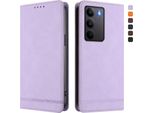 Custodia Per Realme C75 4G, Custodia Retro In Finto Cuoio Flip Con Supporto E Slot Per Carte Purple