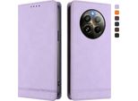 Custodia Per Realme 13 4G, Custodia Retro In Finto Cuoio Flip Con Supporto E Slot Per Carte Purple