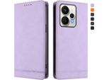 Custodia Per Realme 15 /Realme 15 Pro 5G, Retro Custodia In Finto Cuoio Flip Con Supporto E Slot Per Carte Purple