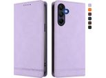 Custodia Per Samsung Galaxy A26, Custodia Retro In Finto Cuoio Flip Con Supporto E Slot Per Carte Purple