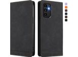 Custodia Per Samsung Galaxy A04/A04S/A13 5G/A13 4G, Retro Custodia Flip In Finto Cuoio Con Supporto E Slot Per Schede Nero