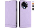 Custodia Per Realme 11 5G, Custodia Retro In Finto Cuoio Flip Con Supporto E Slot Per Carte Purple