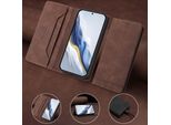 Custodia Per Xiaomi Mi 11 Lite, Custodia Retro In Finto Cuoio Con Supporto E Slot Per Carte Di Credito Marrone