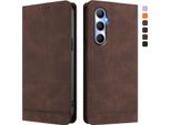 Custodia Per Realme C65 4G, Custodia Retro In Finto Cuoio Con Supporto E Slot Per Carte Di Credito Marrone