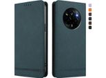 Custodia Per Realme Narzo 80 Pro, Custodia Retro In Finto Cuoio Flip Con Supporto E Slot Per Carte Verde