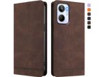 Custodia Per Realme 10 4G, Custodia Retro In Finto Cuoio Con Supporto E Slot Per Carte Di Credito Marrone