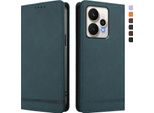 Custodia Per Realme 15 /Realme 15 Pro 5G, Retro Custodia Flip In Finto Cuoio Con Supporto E Slot Per Carte Verde