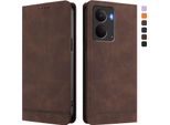 Custodia Per Realme P3, Custodia Retro In Finto Cuoio Con Supporto E Slot Per Carte Di Credito Marrone