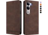 Custodia Per Vivo Y31 5G, Custodia Retro In Finto Cuoio Con Supporto E Slot Per Carte Di Credito Marrone
