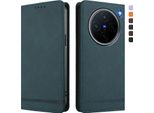 Custodia Per Vivo X200, Custodia Retro In Finto Cuoio Con Supporto E Slot Per Carte Di Credito Verde
