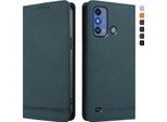Custodia Per Zte Blade A53 Pro, Custodia Retro In Finto Cuoio Flip Con Supporto E Slot Per Carte Verde