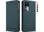 Custodia Per Xiaomi 12T / Xiaomi 12T Pro, Retro Custodia Flip In Finto Cuoio Con Supporto E Slot Per Carte Verde
