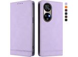 Custodia Per Ulefone Note 17 Pro, Custodia Retro In Finto Cuoio Con Supporto E Slot Per Carte Di Credito Viola