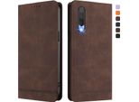 Custodia Per Xiaomi Mi CC9 / Mi 9 Lite, Retro Custodia In Finto Cuoio Flip Con Supporto E Slot Per Schede Brown